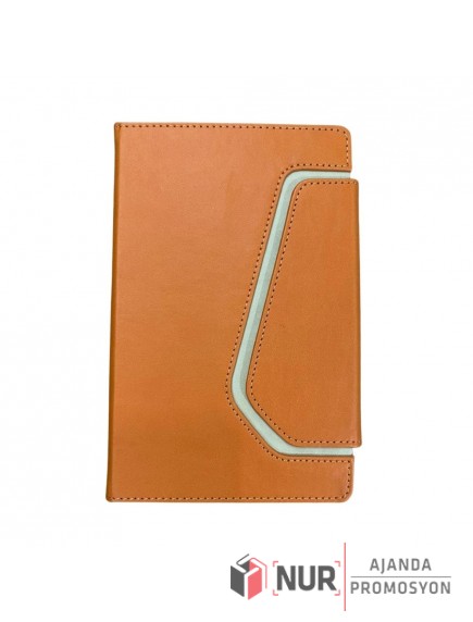 Sert Kapaklı Termo Deri Tarihsiz Defter 